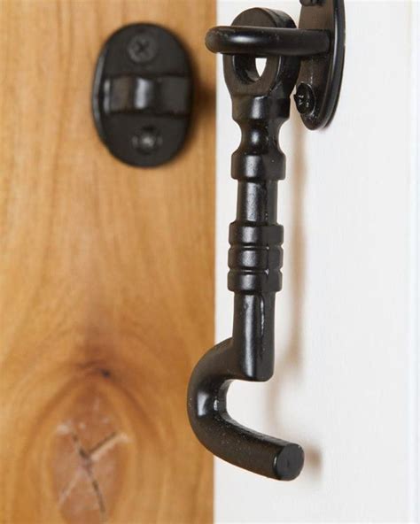 This 4″ Barn Door Hook Installs Easily And Is Available In Black It Will Add A Rustic Look To