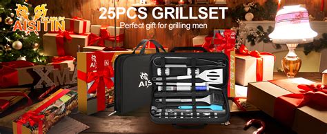 Aisitin Grill Accessories Grill Utensils Set Pcs Bbq Tools Set