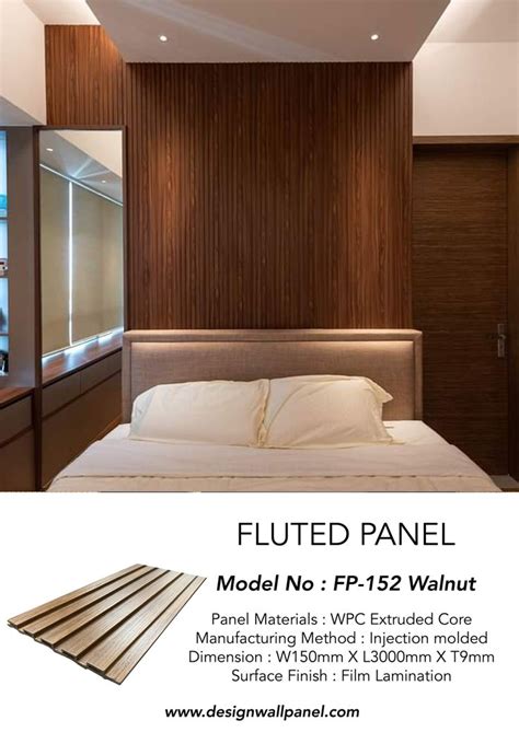 Fluted Panel Fp 192 Walnut Fluted Panel Veneer Feature Wall Living Room Paneling Wood