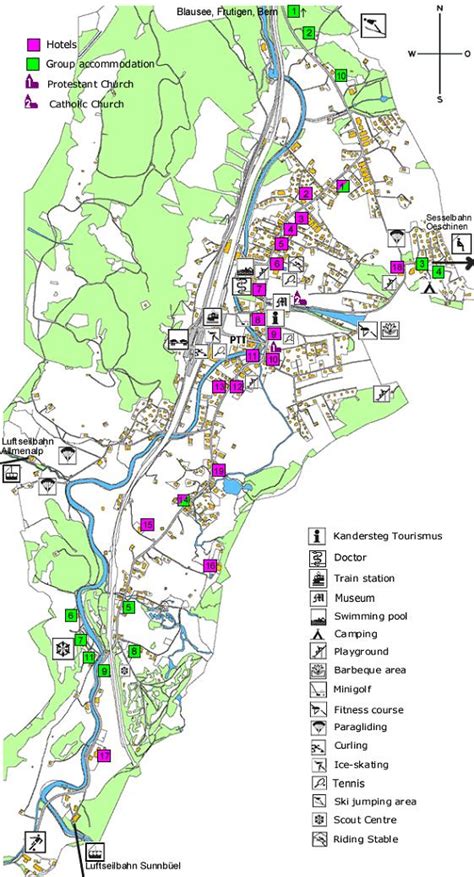 Maps of Kandersteg ski resort in Switzerland | SNO