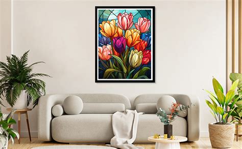 Flowers Paint By Numbers Kits For Adults Flower Paint By Number On Canvas For Adults Beginner