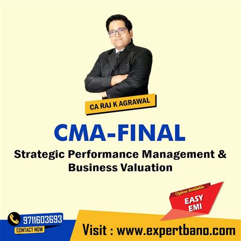 CMA Final SPMBV By CA Raj K Agrawal Expert Bano