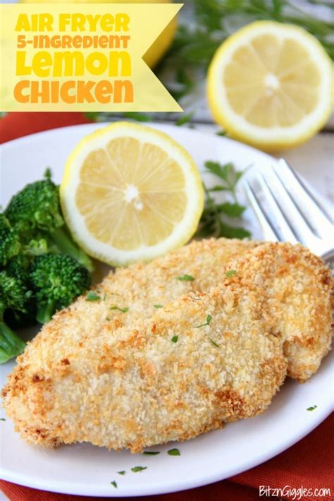 5 Ingredient Air Fryer Lemon Chicken Recipe Air Fryer Dinner Recipes Air Fryer Recipes Easy