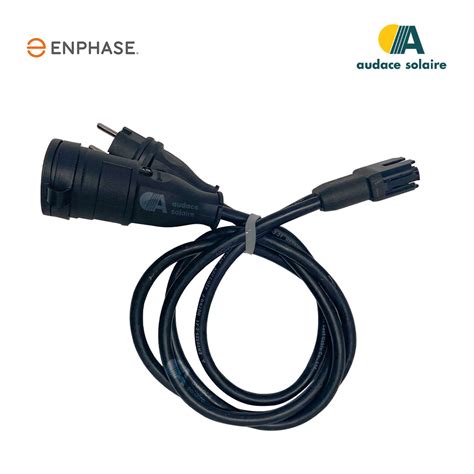 Enphasé Q Câble 2Gx2 5mm² 2Mètres Pré câblé avec Prise électrique