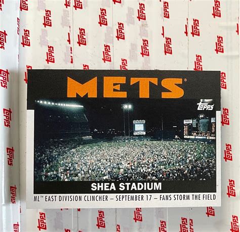 Topps X Espn Mets Once Upon A Time In Queens Shea Stadium Ebay