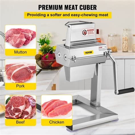 Vevor 5 In125 Cm Cutting Width Manual Steak Tenderizer With Stainless