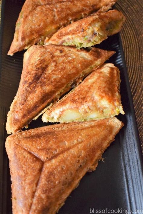 Aloo And Vegetable Toasted Sandwich Bliss Of Cooking