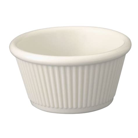 Gessner 0384A BONE Melamine 4 Oz Fluted Ramekin Dozen Walmart