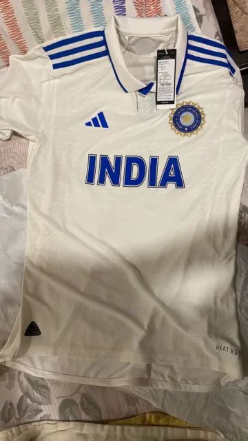 Official Bcci India Cricket Test Shirt Jersey 2023 New With Tags