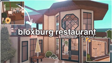 Bloxburg Restaurant Tour And Layout Ep 4 Restaurant Youtube