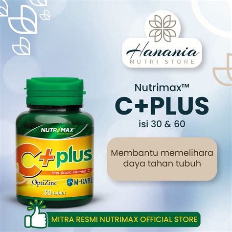 Jual NUTRIMAX C PLUS ISI 30 60 TABLET Shopee Indonesia