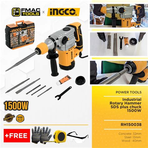 Ingco Industrial Rotary Hammer Sds Plus Chuck W Rh Freebies