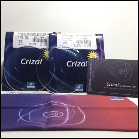 Jual Lensa Essilor Fsv Super Blue Uv Capture Crizal Sapphire Shopee