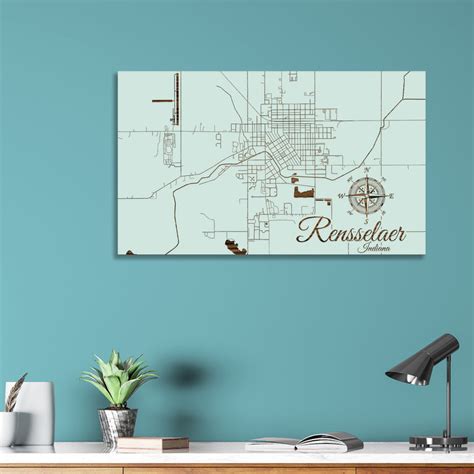 Rensselaer, Indiana Street Map – Fire & Pine