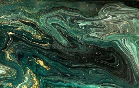 Green Marble Abstract Acrylic Background Marbling Artwork Texture