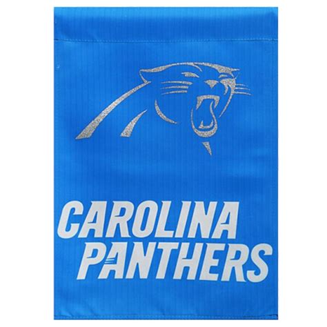 Carolina Panthers Glitter Suede Garden Flag - Fanatics.com