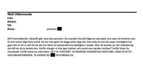 Fhm Larmade Om Hat Och Hot Expert Om Mejlen Sikter