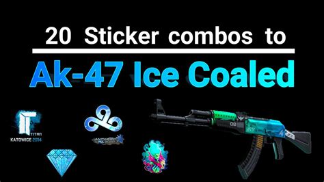 20 STICKERS COMBINATIONS TO AK 47 ICE COALED YouTube