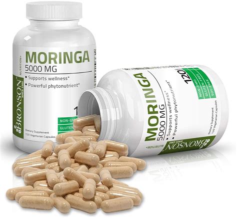 Moringa Oleifera C Psulas En Polvo De Mg De Potencia Extra Alta