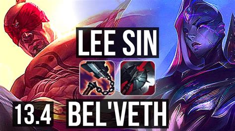 LEE SIN Vs BEL VETH JNG 5 0 10 600 Games 800K Mastery KR