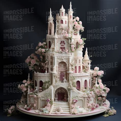 Floral Castle Wedding Cake Impossible Images Unique Stock Images