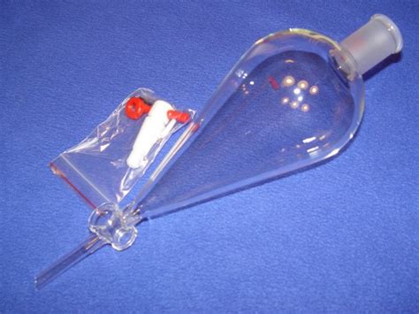 Separatory Funnel 500ml Pear Shape PTFE Premium Lab Glass