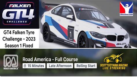 IRACING GT4 FALKEN TYRE CHALLENGE AT ROAD AMERICA FIXED YouTube