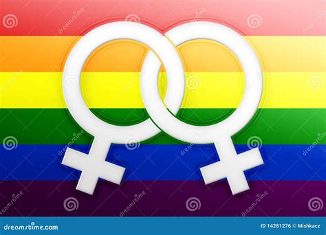 Lesbian Symbols Stock Illustration Image Of Colorful