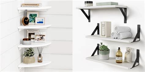 Amazon Inch White Floating Shelves Set Of With Floating