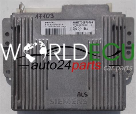 Ecu Automatic Gearbox Renault Megane Scenic Siemens S A