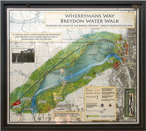 Wherrymans Way Breydon Water Walk Sign At Berney Arms Rai Flickr