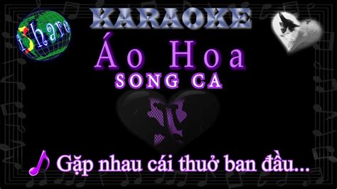 Áo Hoa Karaoke Song Ca Cùng Quang Lê YouTube