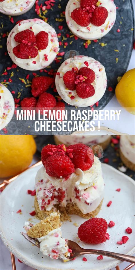 Mini Lemon And Raspberry Cheesecakes Janes Patisserie