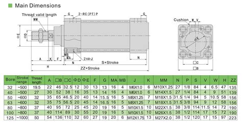 M D B Series Standard Pneumatic Cylinder Buy Pneumatic Air Cylinder