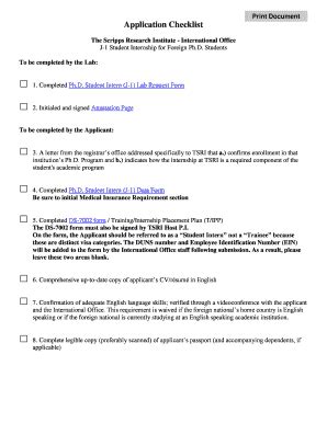 Fillable Online Scripps The Scripps Research Institute International