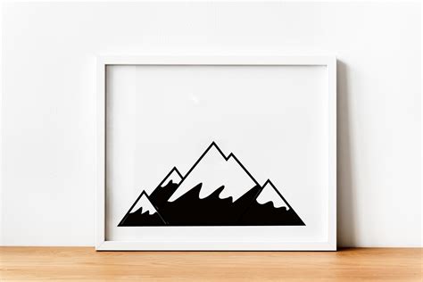 Mountain Svg File For Cricut For Silhouette Cut Files Etsy