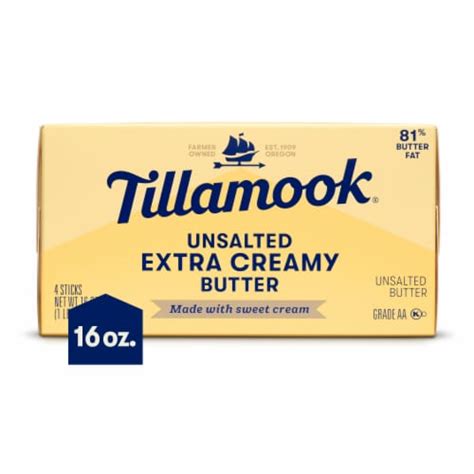 Tillamook Extra Creamy Unsalted Butter Sticks Lb Kroger