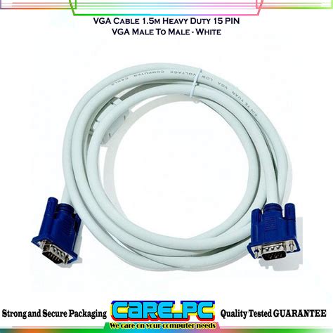 Vga Cable 15m Heavy Duty Vga Male To Male White Lazada Ph