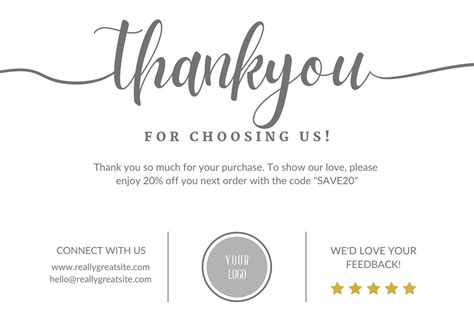 Business Thank You Card Designs