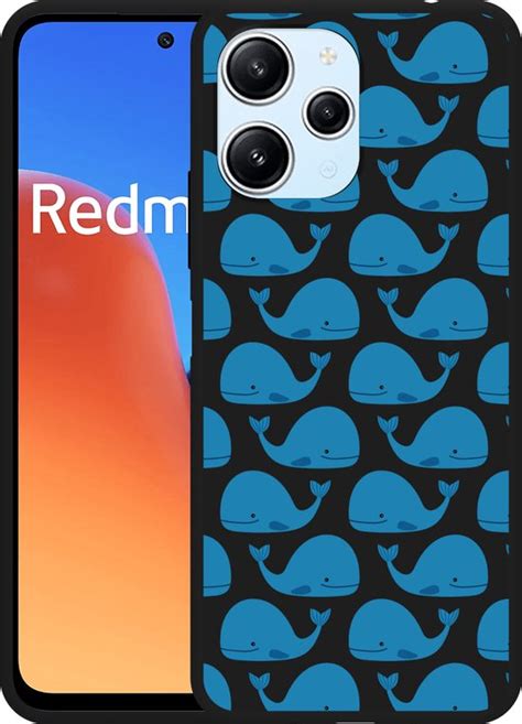 Cazy Hoesje Zwart Geschikt Voor Xiaomi Redmi 12 4G Whales Bol