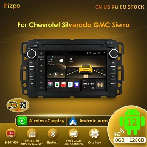 Hizpo Din Android Car Multimedia Player Radio For Gmc Chevrolet