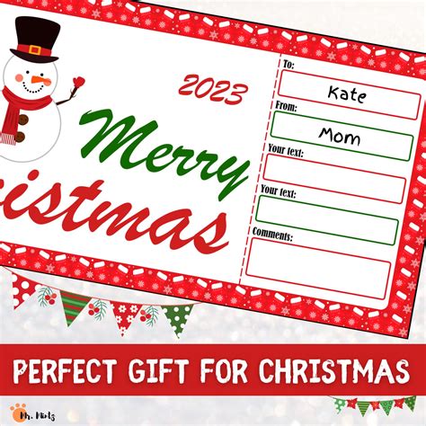 Merry Christmas Gift Certificate | Made By Teachers