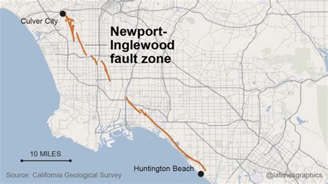 Los Angeles Earthquake Fault Map