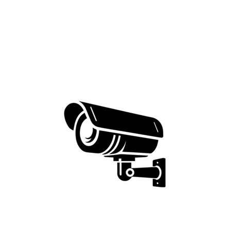 Premium Vector Cctv Camera Silhouette Security Camera Vector Design