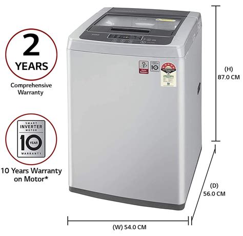 T65SKSF4Z Capacity Kg 6 5 Kg LG 5 Star Smart Inverter Fully Automatic