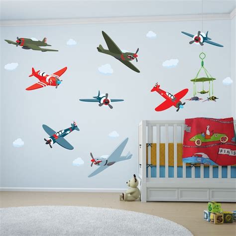 Airplane Wall Decals - Etsy