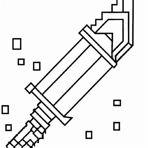 Desenhos De Espada De Minecraft Para Colorir