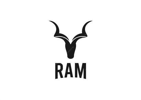premium vector ram logo design vector illustration