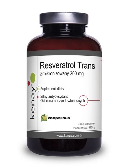 Kenay Resveratrol Trans Zmikronizowany Mg Kapsu Ek Cena