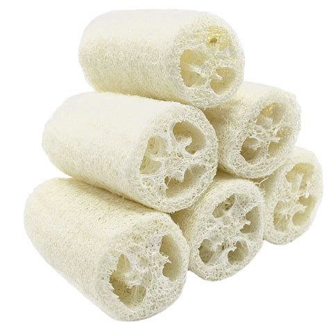 Nature 6 Pack Of Organic Loofahs Loofah Spa Exfoliating Scrubber Natural Luffa Body Wash Sponge